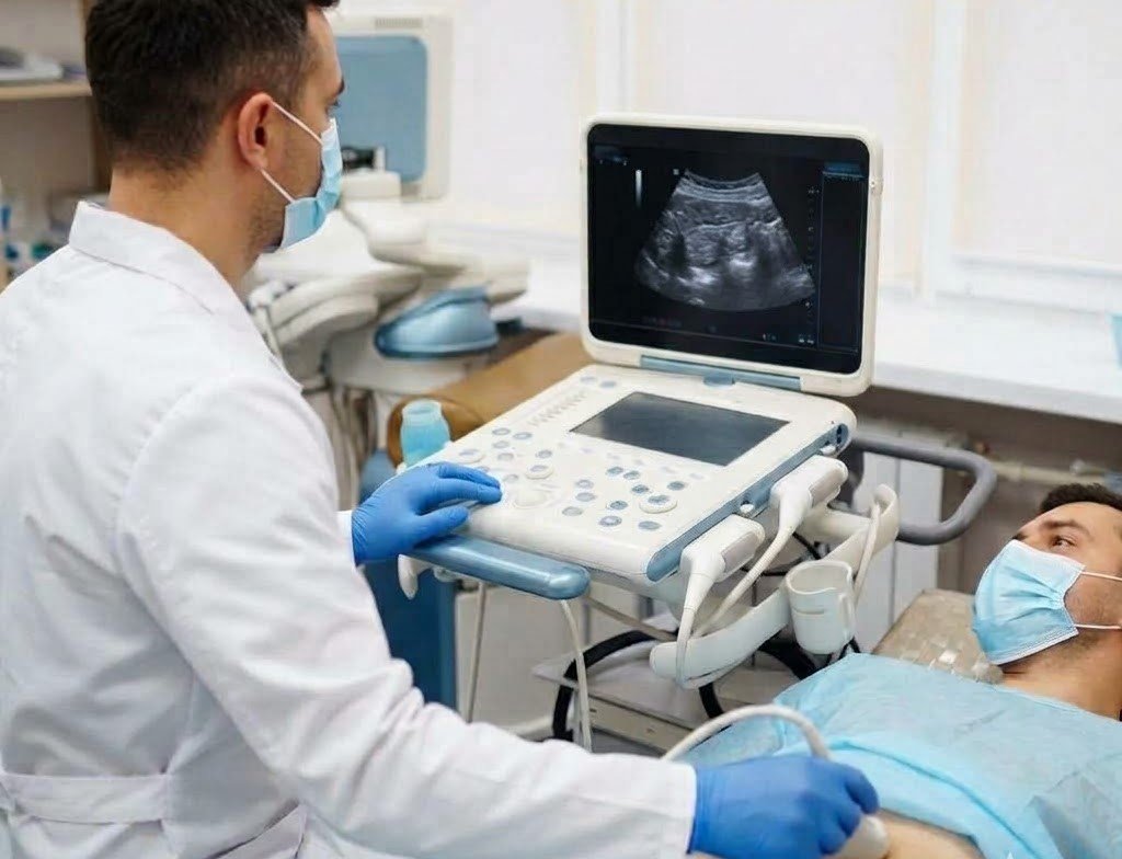 Key Specific Test to Confirm Hydrocele
